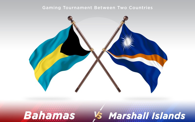 Bahamas versus Ilhas Marshall Duas Bandeiras