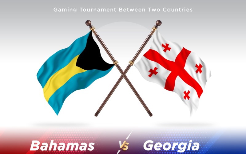 Bahamy versus Georgia dvě vlajky