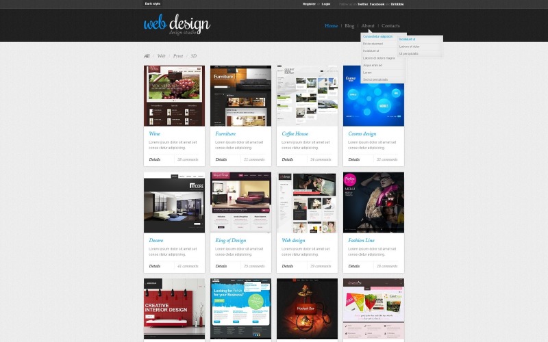 Gratis attraktivt webbdesign WordPress -tema