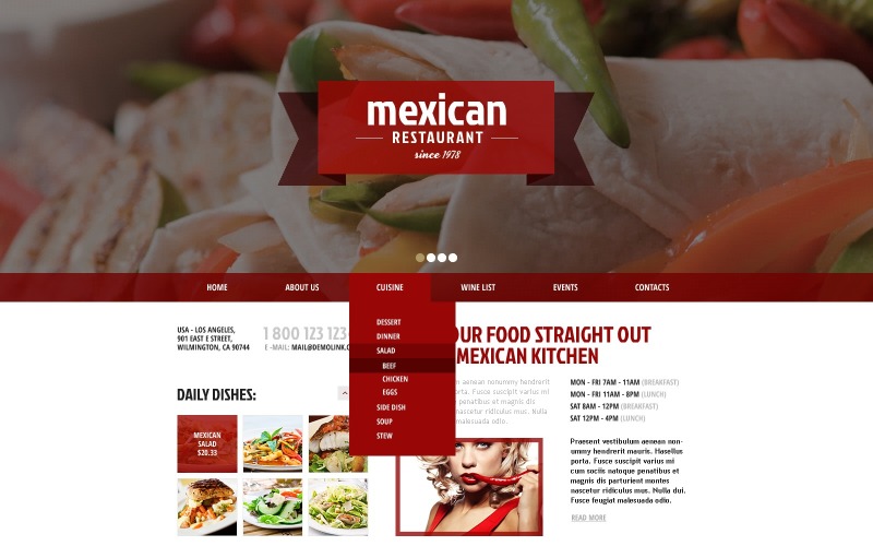 Restoran İşletmeleri için Ücretsiz Beyaz WordPress Teması