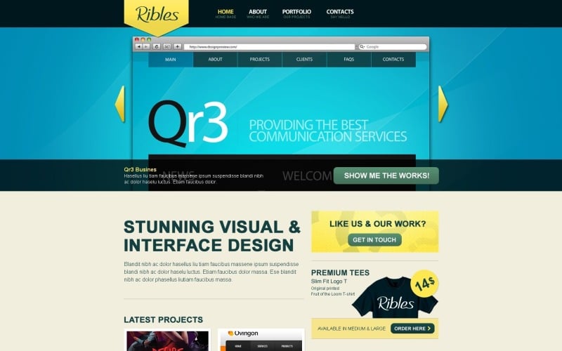 Tema WordPress gratuito para diseño web azul