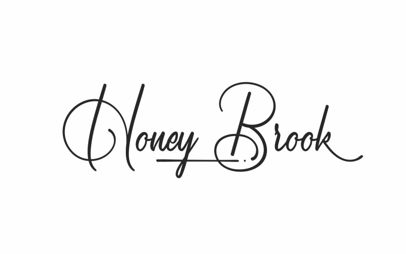 Czcionka podpisu Honey Brook