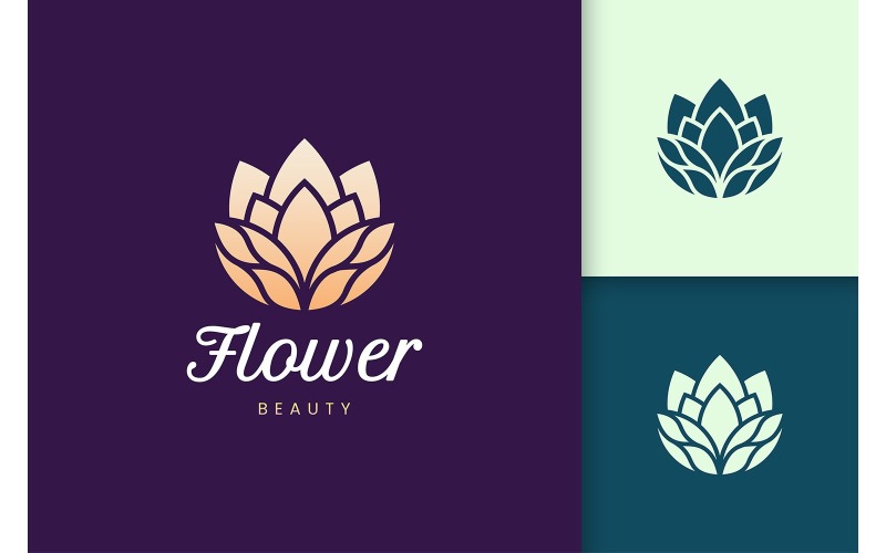 Modelo de logotipo para maquiagem ou cuidados com a pele