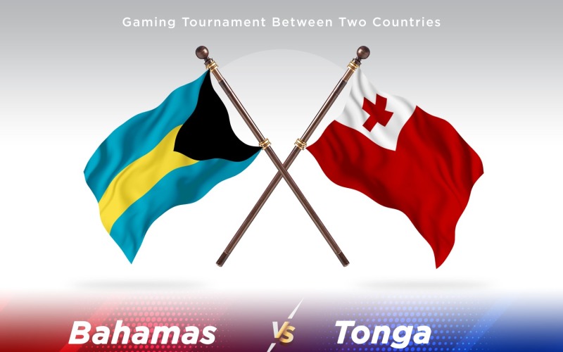 Bahama's versus Tonga Two Flags