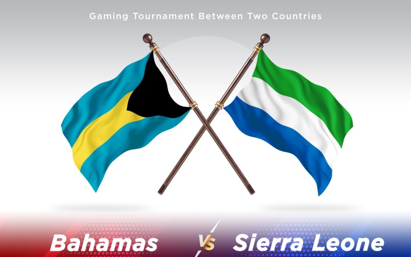 Bahamas contro sierra Leone Two Flags