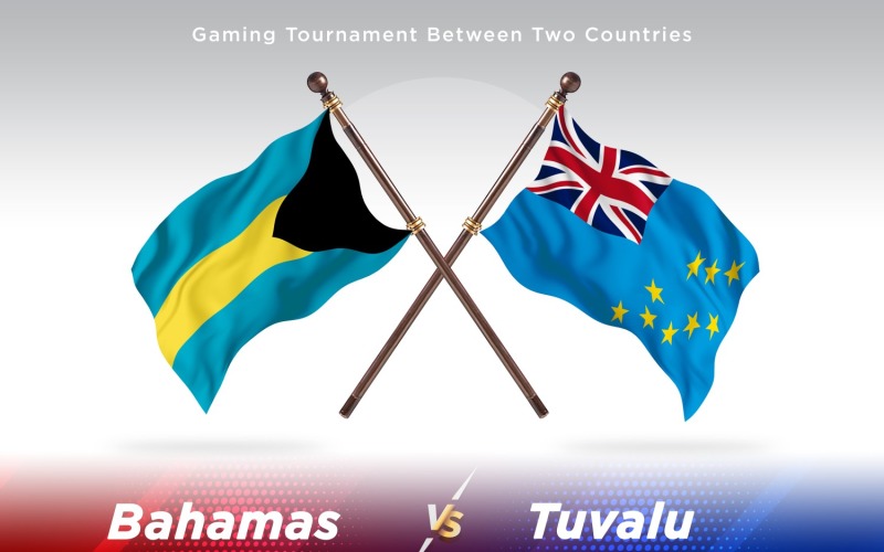 Bahamas gegen Tuvalu Two Flags