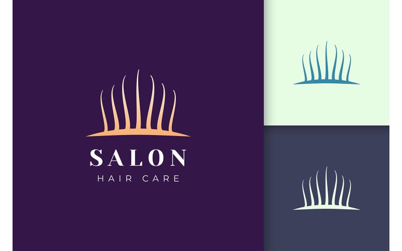 Luxury salon logo template