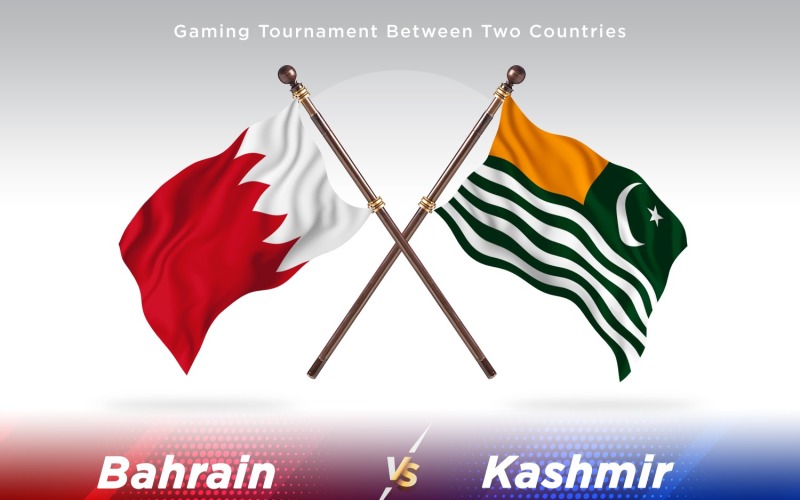 Bahrain gegen Kashmir Two Flags