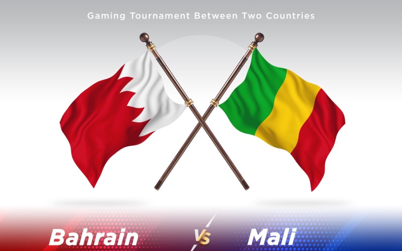 Bahrajn versus Mali dvě vlajky