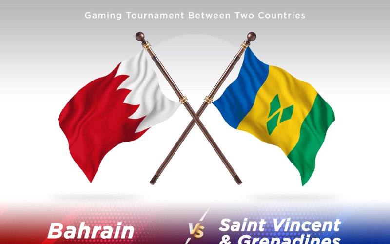 Bahrain kontra saint Vincent och grenadinerna Two Flags