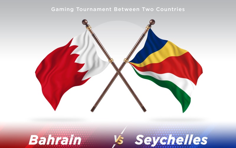 Bahrain kontra Seychellerna Två flaggor