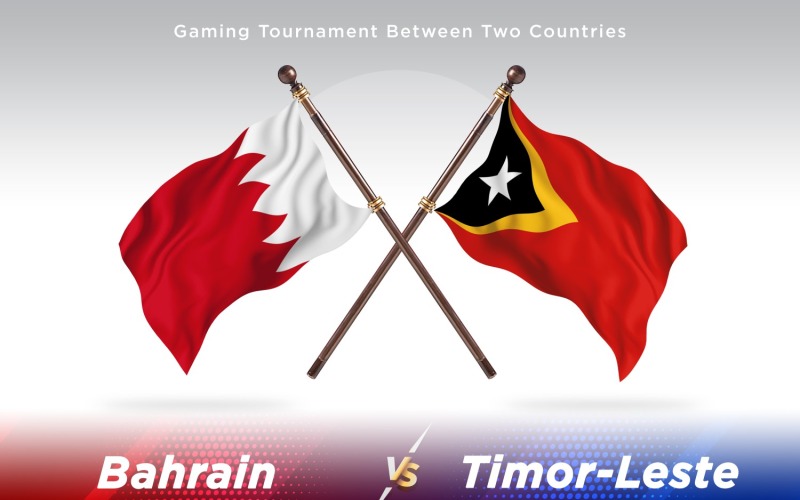 Bahrein contra Timor-Leste Two Flags