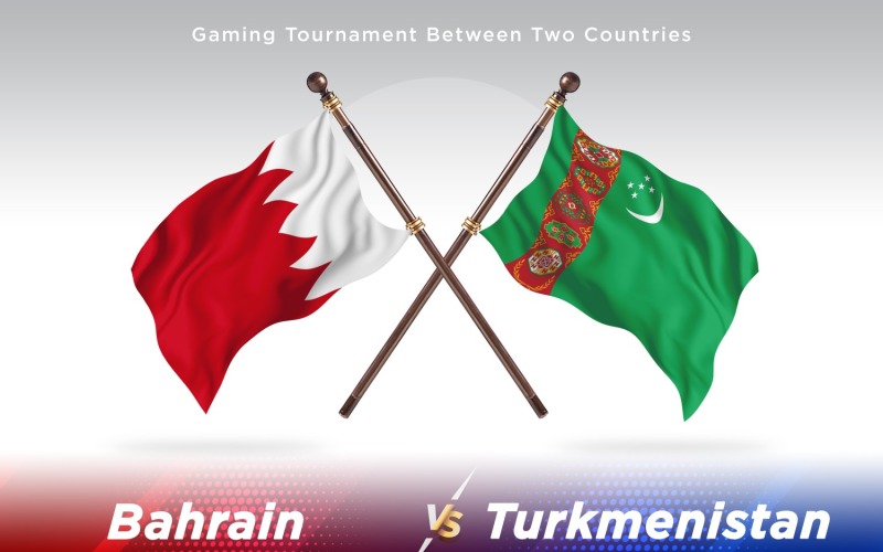 Bahrein kontra Türkmenisztán Két zászló