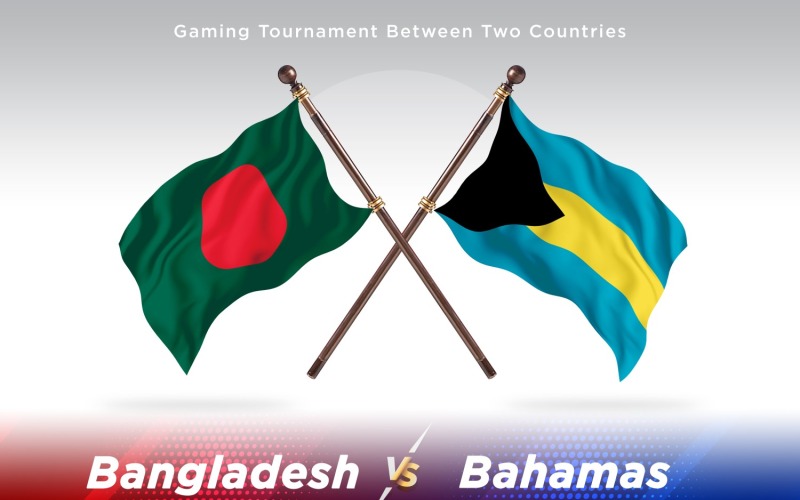 Bangladéš versus Bahamy Dvě vlajky