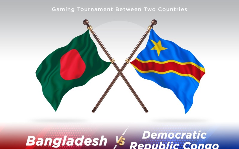 Bangladesh contro Repubblica Democratica del Congo Two Flags