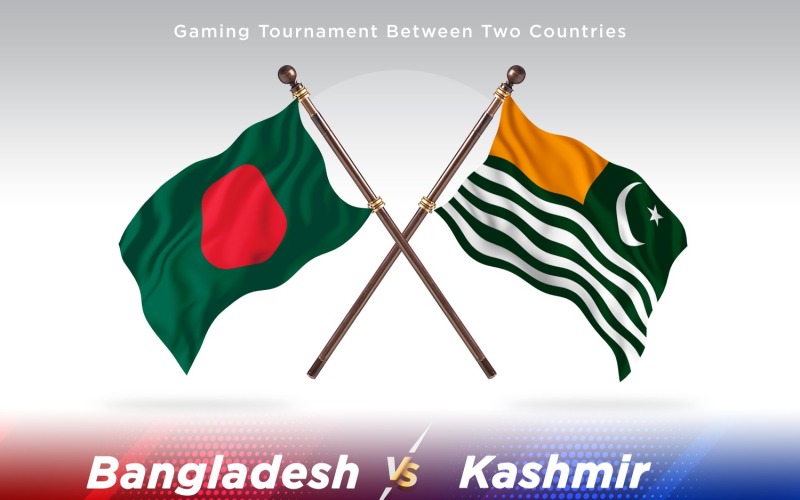 Два прапори Бангладеш проти Кашміру