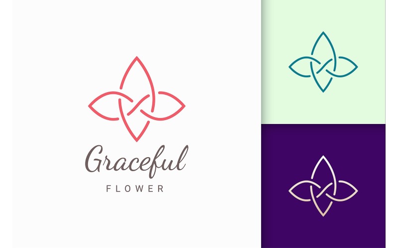 Beauty of Spa Logo-sjabloon in luxe