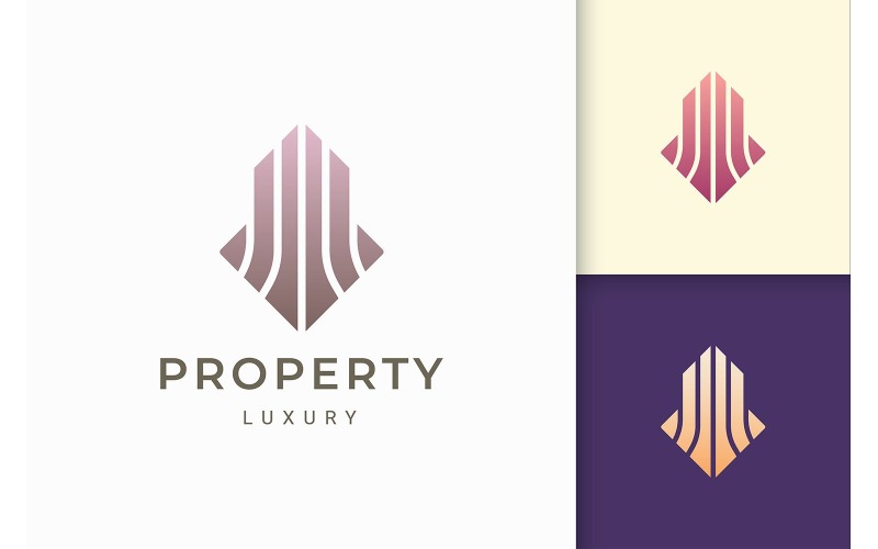 Modern Abstract Building Logo Template