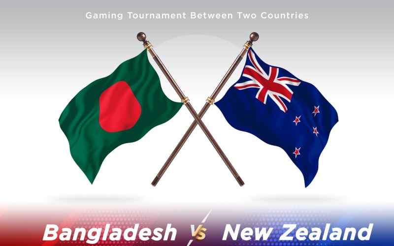 Бангладеш против Новой Зеландии Два флага