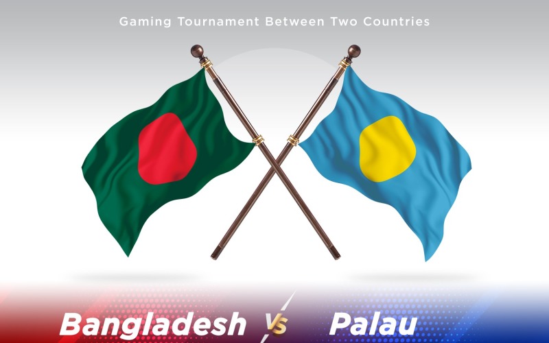 Bangladesch gegen Palau Two Flags