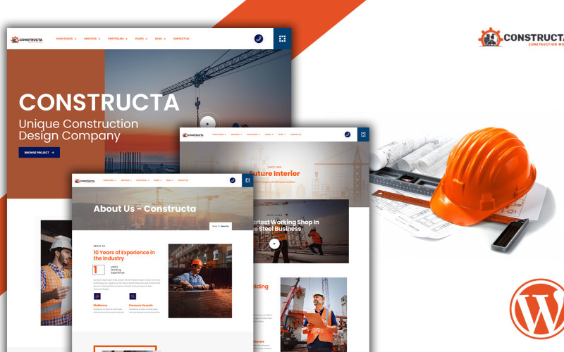 Constructa - Motiv WordPress pro stavební služby