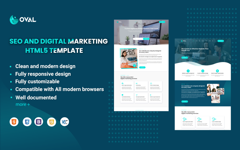 Oval - Template HTML5 SEO e marketing digitale