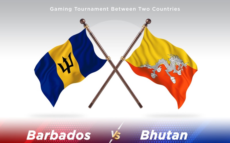 巴巴多斯对不丹两旗