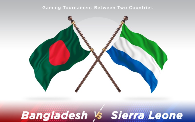 Bangladesh contra sierra Leona Two Flags