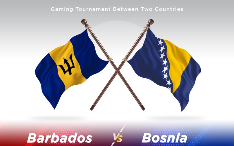 Barbados contra Bósnia e Herzegovina Duas Bandeiras