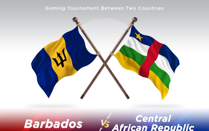 Barbados versus Centraal-Afrikaanse Republiek Two Flags