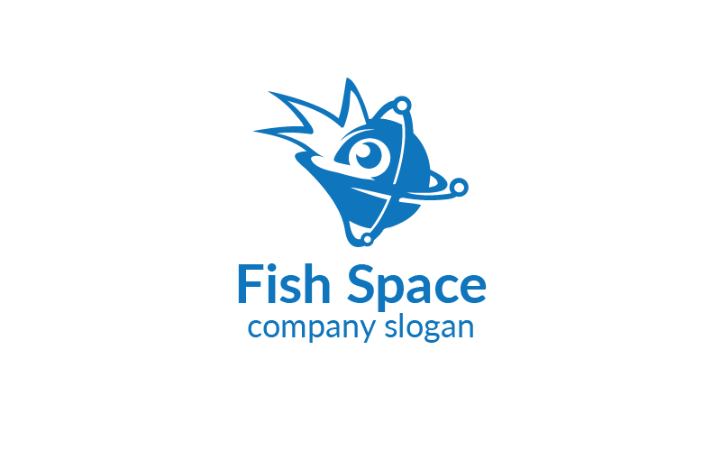 Fish Space Blue Logo Mall