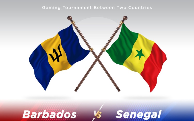 Barbados contro Senegal Two Flags