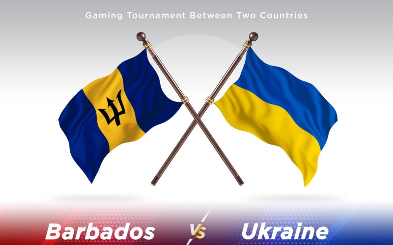 Barbados contro Ucraina Two Flags