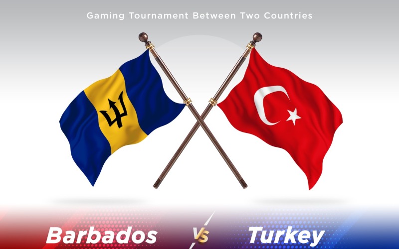 Barbados kontra kalkon Two Flags