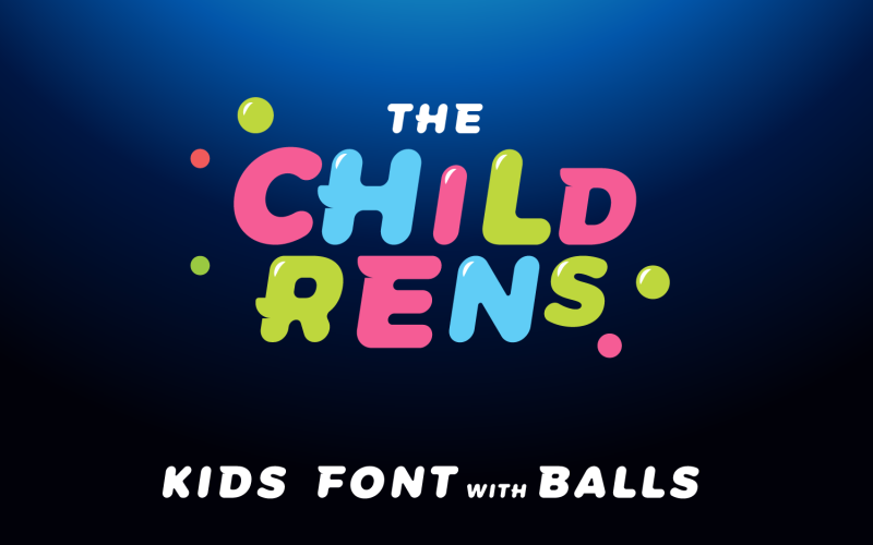 儿童儿童标题字体