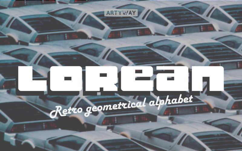 Lorean Vintage Awesome Schriftart