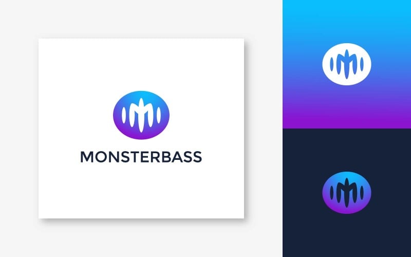 Monsterbass - Logo sjabloon