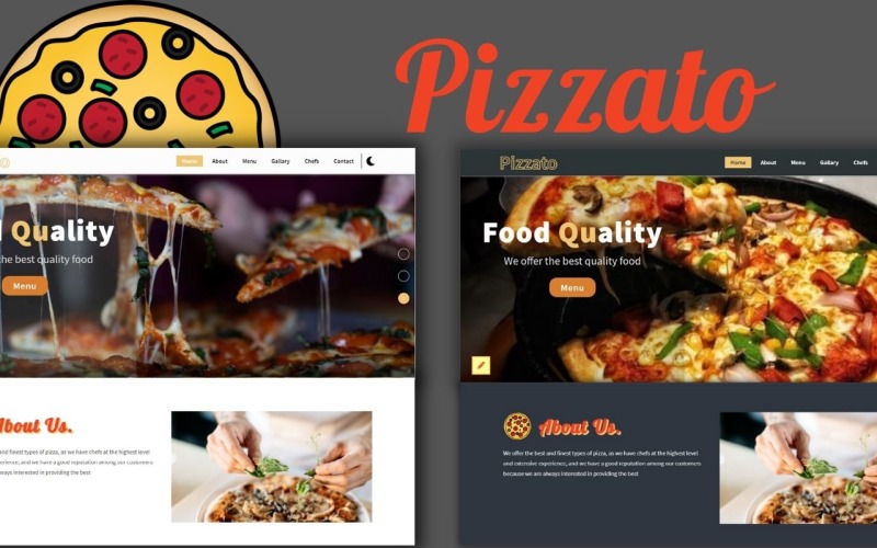 Pizzato - Modèle de page de destination de restaurant de pizza
