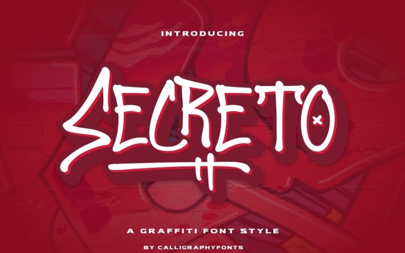 Carattere di scrittura a mano Secreto Graffiti