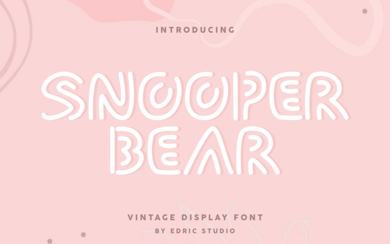 Fuente Snooper Bear Fancy Display