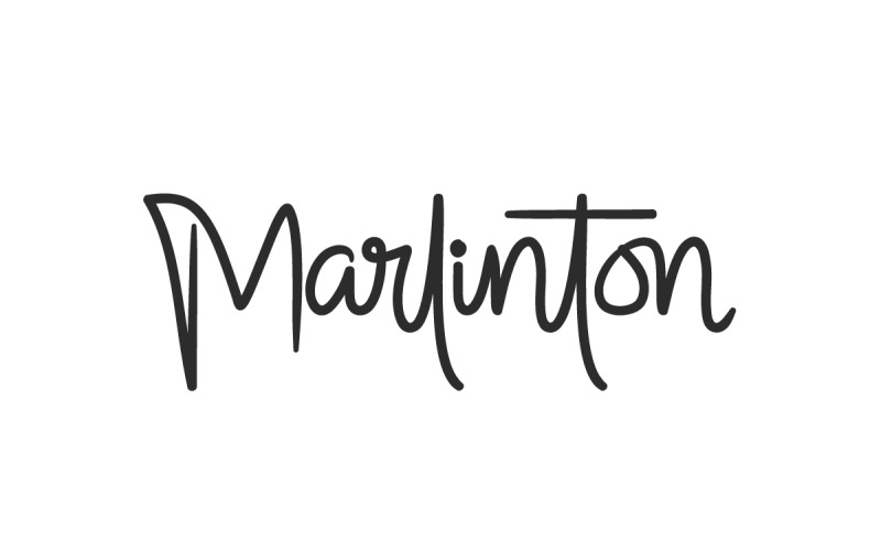 Marlinton handskriftsteckensnitt