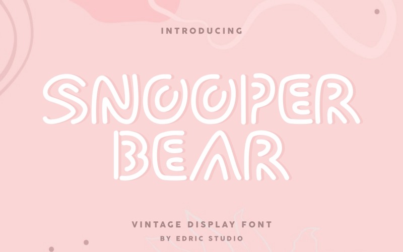 Police d'affichage Snooper Bear Fancy