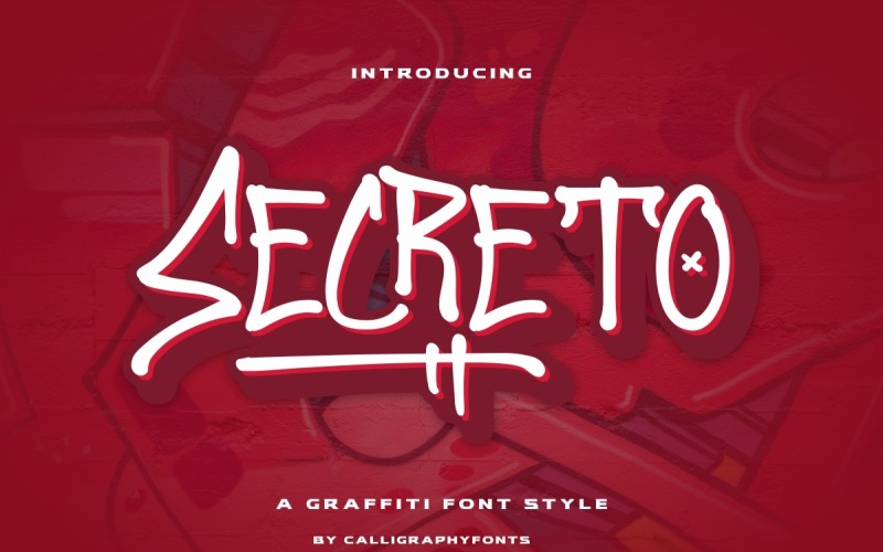 Secreto Graffiti-handschriftlettertype