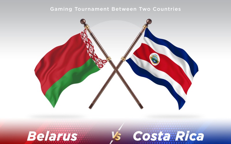Wit-Rusland versus Costa Rica Two Flags
