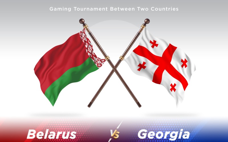 Bielorussia contro Georgia Two Flags