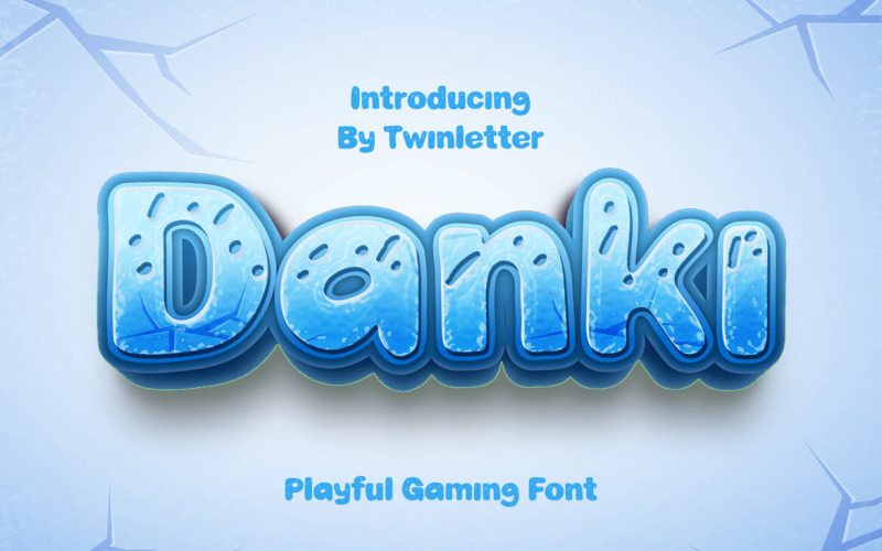 Danki Display speels lettertype