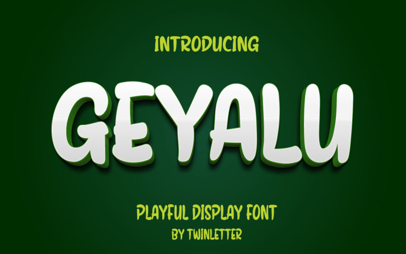 Geyalu Playful Display Font