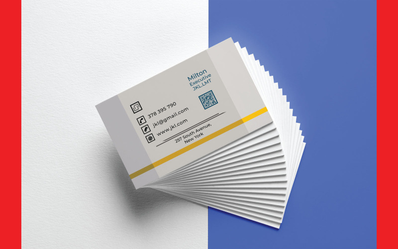 Modèle de carte d'identité d'entreprise de conseil