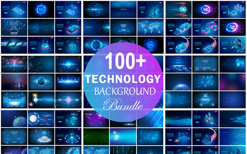 Pacote de Fundo de Tecnologia, Pacote de Fundo Abstrato de Tecnologia, Fundo da Web
