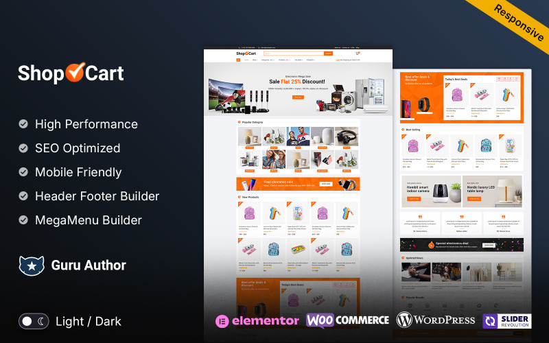 ShopCart - Mega Shop Víceúčelový obchod WooCommerce